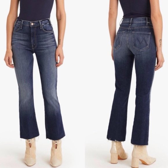 MOTHER The Hustler Ankle Fray Jeans On The Edge U7